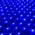 Blått LED-nettinglys, 192 LED-nettinglys 3M X 2M 8 vanntette moduser