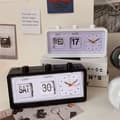 Date Time Display Clock Calendar Clock White