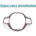 Miniatyrbild 5 av 5: For 11th 2022 Steering Wheel Button Panel Frame Decor Sticker Car Interior Accessories, Red