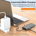 Miniatyrbillede 4 af 5: USB 3.0 Type C HUB-adapter til 4K HDMI-kompatibel VGA RJ45 Lan Eth