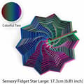 Miniatyrbild 2 av 4: 3D-Printed Expanded Sensory Fidget Star with Handle (Colorful 2, Large)