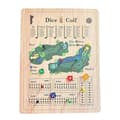 1 Set Trä Golf Tärningsspel Bärbart Rese Golf Resultattavla Leksak Barn Vuxna Interaktiv Golf
