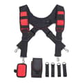 Tool Belt Suspenders Work Braces Flexible Adjustable Straps With Moving Padded Shoulders With 4 Loops-FX-