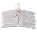 5x Vadderade Galgar - Satinmaterial Vit Vit white