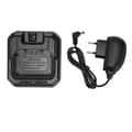CHR 9700 Radio Batterioplader Base med Strømadapter til Baofeng BF 9700 BF A58 UV 5S UV 9R 100‑240V EU-stik