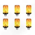 Miniatyrbild 1 av 5: 6X LED Flame Effect Bulb E27, Realistic Flickering Fire Light for Festival Decoration