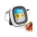 Digital Kitchen Thermometer with Touch Screen - Meat and BBQ Temperature Gauge with Probe and Blue LCD