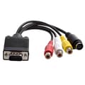 VGA-adapter till TV S-video RCA-utgångskabel för PC-video