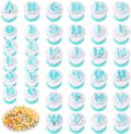 36 Pieces Fondant Letter Cake Molds Reusable with Letters and Numbers