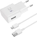 Fast Charger, 1.5m Cable, Compatible with Samsung Galaxy S22 S21 S20 S8 S10 S9 Plus Note 7 8 9 10 A53 LG, HTC white white