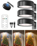 Picture Lighting Rechargeable Lamp with Remote Control 3 Modes Lighting Art Exhibition for Frame Painting Dimmable Timer Wireless