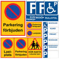 Parking Sign / Warning Sign Parking / Traffic Sign - Sign