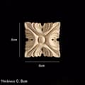 Miniatyrbillede 5 af 5: Vintage træskårne møbelfødder 6X6CM8 8 6x6cm