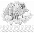 50-pack elastiska spännare med elastiska kulor för partytält, tält, banderoller och presenningar.