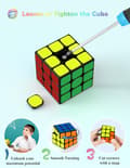 Miniatyrbild 5 av 5: Speed Cube, Original Speed Cube Super Durable Sticker with Vivid Colors