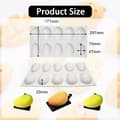 Miniatyrbilde 4 av 5: Silikonform dessert silikonkakeform 10 hull mango silikonform for baking fondantform fruktform