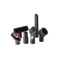 6 st/1 set Universella dammsugartillbehör Hästborste Adapter Borstbyte, Svart