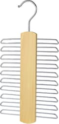 20-stångs slipsförvaring i trä - Förvaringsorganisatör för sjalar och bälten
