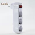 Miniatyrbillede 2 af 5: EU-stik 1 til 3-vejs 16A 250V Adapter Konvertering Udvidelse Strømudtag [DB] hvidt EU-stik^ EU Plug^ white
