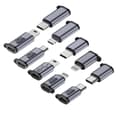Miniatyrbillede 1 af 5: 5-pak USB-adapterkit til Android- og iOS-enheder - Type C, Micro, Lightning