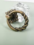 Miniatyrbilde 5 av 5: Vintage bronse dråperingknotter, 6 stk, skuffehåndtak til skap