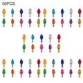 Miniatyrbild 1 av 5: Creative Hobbies Ceramic Christmas Tree Replacement Lights, Medium Twist Light Ornaments, Multi-Color, 50-Pack