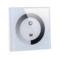 Wall Mounted Touch Light Switch, LED Light Dimmer Brightness Control, Single Color Touch Panel for LED Strip Light Controller DC 12V-24V (White)