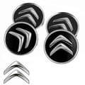 4 st/set 60 mm Bilhjul Navkapslar för Citroen STORLEK: Svart