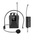 Miniatyrbillede 1 af 5: UHF Trådløst Mikrofon Headset med Sender og Modtager, LED Digital Display Bodypack