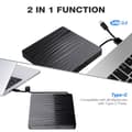 Miniatyrbillede 3 af 5: Ekstern CD/DVD-brænder med USB 3.0/Type C