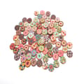 Miniatyrbillede 1 af 5: ##/100 stk Vintage trykte træknapper, 15mm##/
