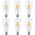 Miniatyrbillede 1 af 2: 6X E27 LED-pære 4W dæmpbar vintage Edison