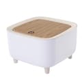 Household Trash Can with Lid 7L Pressure Trash Can Multifunctional Large Capacity Trash Can The Desktop Is Squar The Desktop Is Squar