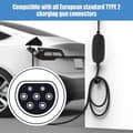 Miniatyrbillede 2 af 5: 2024, type 2 ladekabelholder vægmontering ladekabel type 2 stikholder til elbil Iec