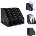 Lehtikotelo - 4 lokeroa - A4 - 330 x 255 x 243 mm - Tummanharmaa