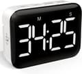 Digital Kitchen Timer - Magnetic Countdown Timer with Large LED Display High Volume and 2 Brightness Levels, Easy to Use