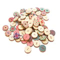 Miniatyrbillede 1 af 5: ##/100 stk Vintage trykte træknapper, 20mm##/