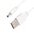 Miniatyrbilde 5 av 5: 1m DC 3.5mm x 1.35mm Hunn til USB Type A Hann Adapter Strømkabel Ledning db Hvit White