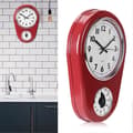 Miniatyrbild 5 av 5: Vintage Wall Clock Large Hanging Clock Home Kitchen Timer