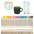 Miniatyrbild 1 av 5: 24-pack - Waterproof pens for stone, glass, fabric & DIY multicolor