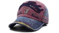 Miniatyrbilde 4 av 4: Baseballcaps unisex justerbar golfhatt pustende vintage denim