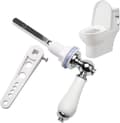 Miniatyrbild 1 av 5: Ceramic Toilet Handle, Flush Handle, Traditional Victorian Style Replacement Lever, White Color_OF