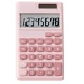 Miniatyrbilde 1 av 3: Kalkulator, Lommekalkulator 8-sifret Solcellebatteri, Skrivebordskalkulator, Kalkulator, Standardfunksjon Enkel Kalkulator Liten, Rosa