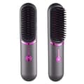 2-in-1 Wireless Flat Brush with Ceramic Plates and USB-C Charging – Fast Heating