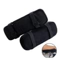 Extra Thick Chair Armrests with Memory Foam Armrests 2 Pieces Chair Armrests (Black)