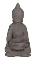 Miniatyrbillede 3 af 5: Lysestage Buddha - Holder til Lys - Fyrfadslys grå gray