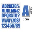 Heat Transfer Applications Clothing Stickers BLUE blue