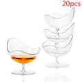 20 st 50 ml serveringskoppar för fest, transparenta cocktailkoppar
