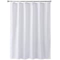 White shower curtain 180 x 200 cm, with 9 rings