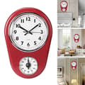 Miniatyrbild 4 av 5: Vintage Wall Clock Large Hanging Clock Home Kitchen Timer